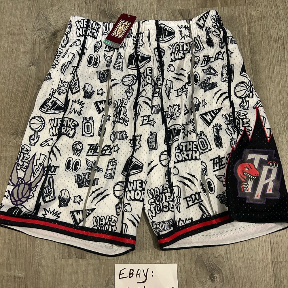 MITCHELL & NESS NBA DOODLE SWINGMAN SHORTS TORONTO RAPTORS